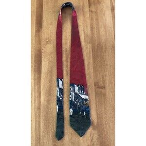 Vintage Sturbridge Men's Tie 100% Silk Tie Horse Racing Equestrian Made in USA